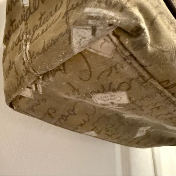 Coach Signature Brown and Tan Reversible Shoulder Bag - Picture 14 of 15